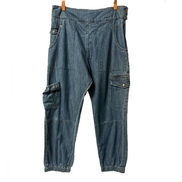 Pilcro and The Letterpress by Anthropology Women Cargo Jogger Jeans Size 10 - Picture 2 of 14